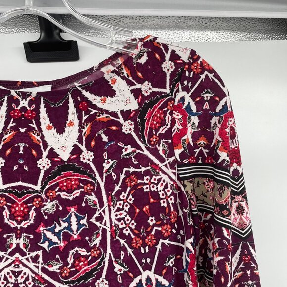 Wisp Petites Womens Colorful Sheath Dress 3/4 Sleeve Size 4P - Picture 4 of 9